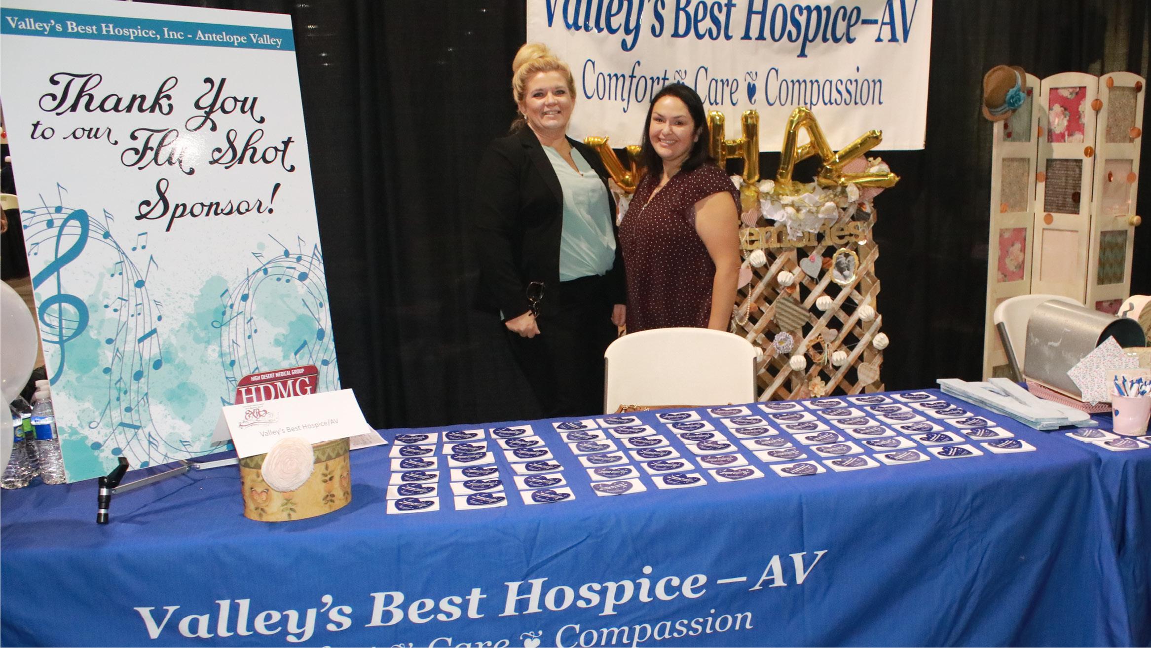 Valley's Best Hospice booth